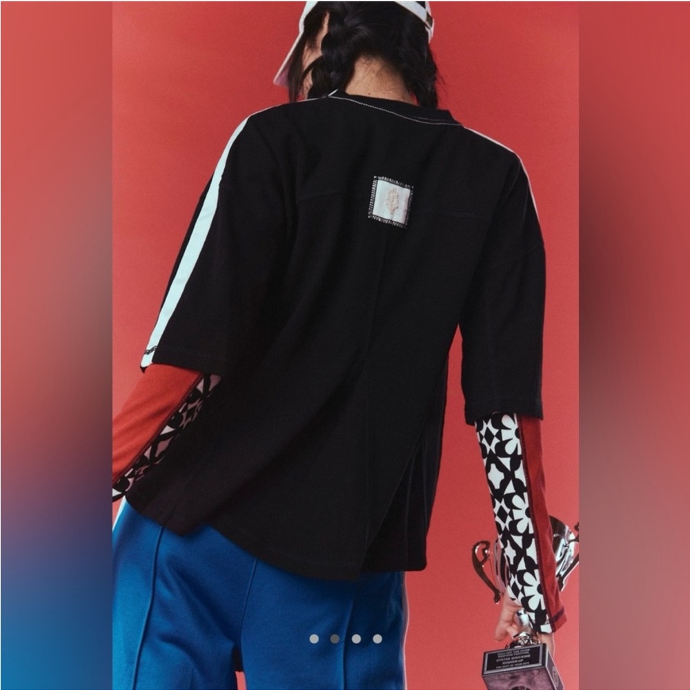 NEW Free People She’s A Star Tee Oversized Tee XS - Picture 3 of 8